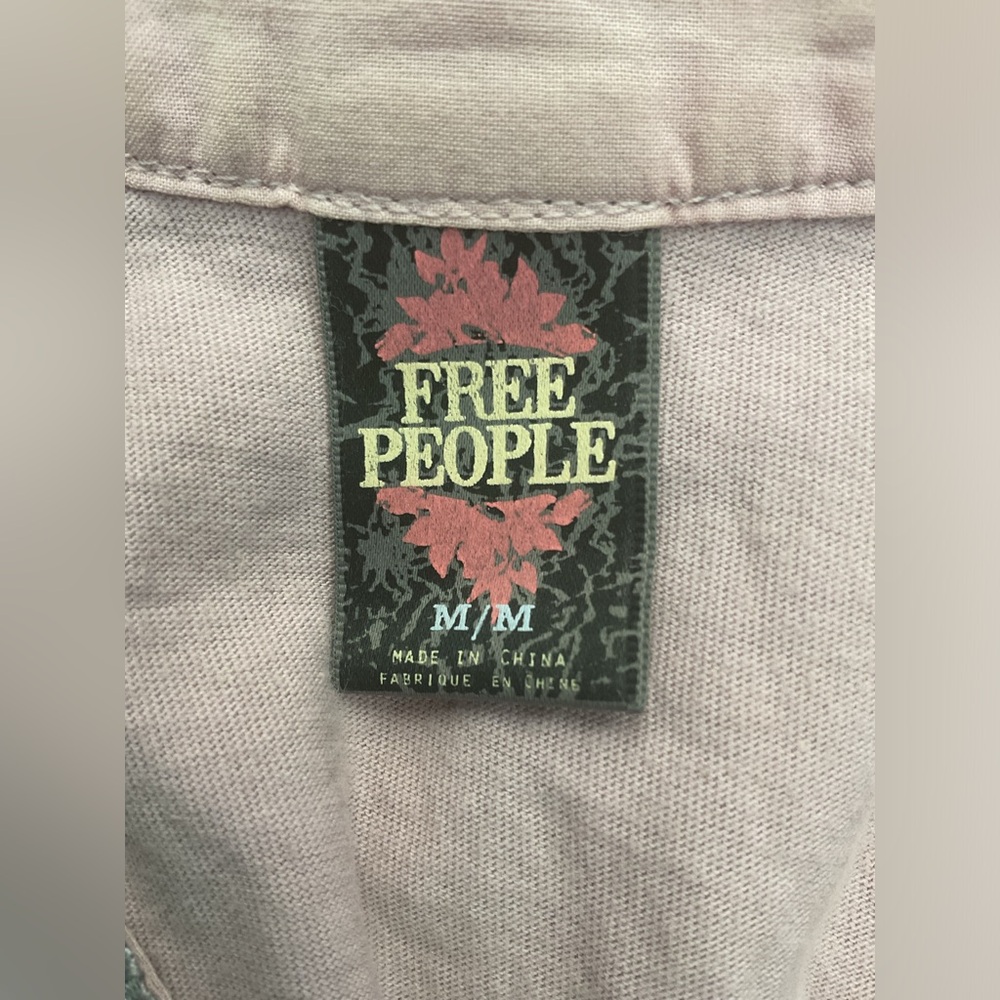 Vintage Free People Multicolor Sleeveless Blouse with Silver Accents - Picture 3 of 7